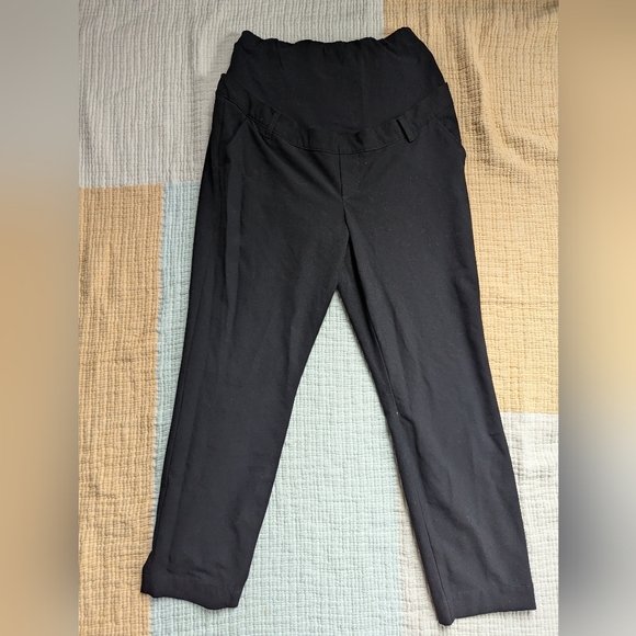 LAST CHANCE GAP Bundle  Maternity Full Panel Slim Work Pants, Size Medium - Picture 2 of 5